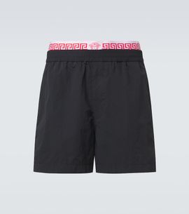 Versace Versace Layered waistband shorts