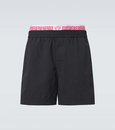 Versace Versace Layered waistband shorts