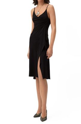 Versace Versace Liquid Jersey Draped Dress