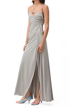Versace Versace Liquid Jersey Draped Gown