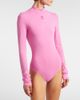 Versace Versace Logo cotton-blend jersey bodysuit - 3