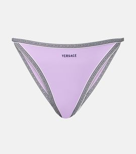 Versace Versace Logo embroidered bikini bottoms