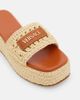 Versace Versace Logo raffia platform espadrille slides - 6