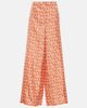 Versace Versace Logo wide-leg silk pants - 1