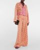 Versace Versace Logo wide-leg silk pants - 2