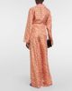 Versace Versace Logo wide-leg silk pants - 3