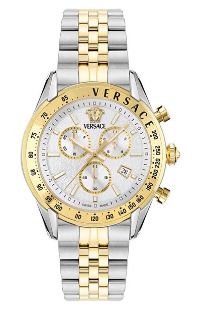 Versace Versace Master Chronograph Two-Tone Bracelet Watch, 44mm
