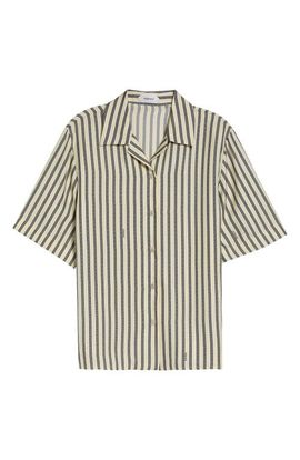 Versace Versace Meandros Silk Twill Camp Shirt