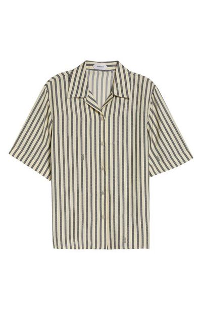 Versace Versace Meandros Silk Twill Camp Shirt