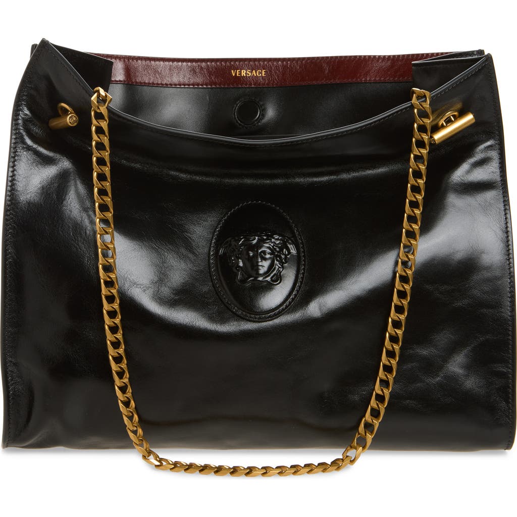Versace Versace Medium Cabine Leather Shoulder Bag