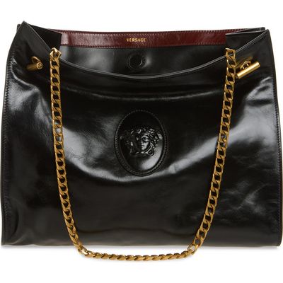 Versace Versace Medium Cabine Leather Shoulder Bag