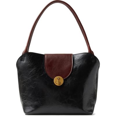 Versace Versace Medium Vivian Leather Shoulder Bag