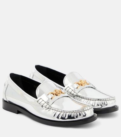 Versace Versace Medusa '95 metallic leather loafers