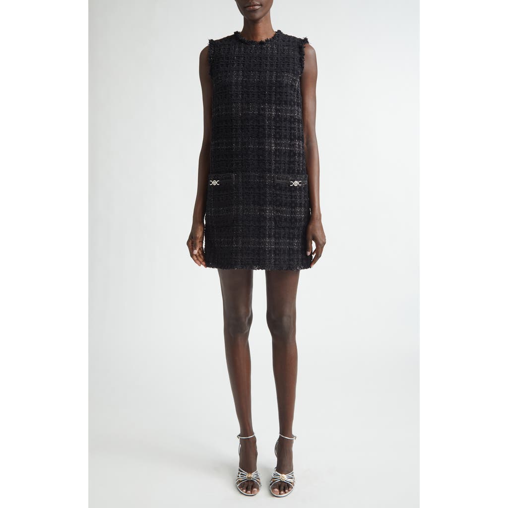 Versace Versace Medusa '95 Metallic Tweed Minidress