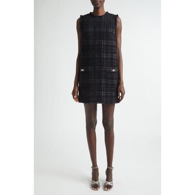 Versace Versace Medusa '95 Metallic Tweed Minidress