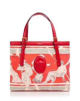 Versace Versace Medusa Club Canvas & Leather Tote