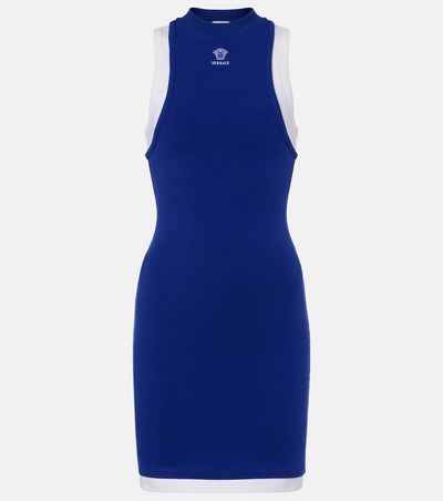 Versace Versace Medusa cotton-blend minidress