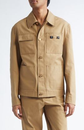 Versace Versace Medusa Cotton Canvas Chore Jacket