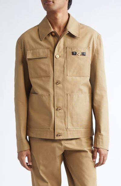 Versace Versace Medusa Cotton Canvas Chore Jacket