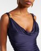 Versace Versace Medusa draped ruched jersey gown - 3