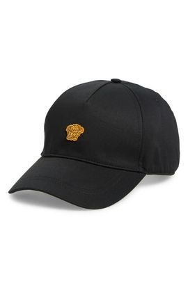 Versace Versace Medusa Embroidered Cotton Drill Adjustable Baseball Cap
