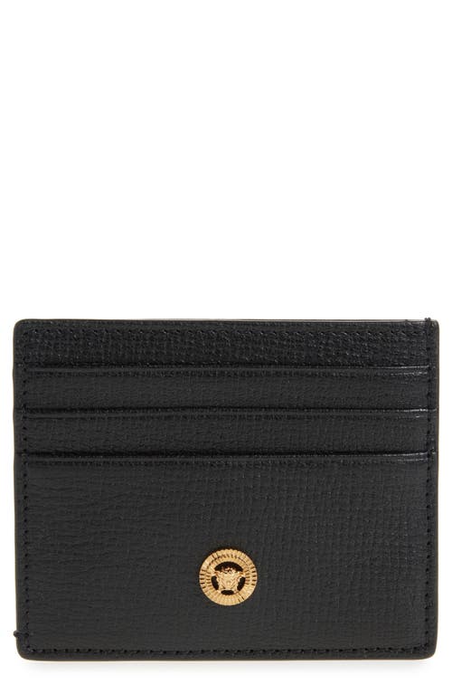 Versace Versace Medusa Grained Leather Card Case