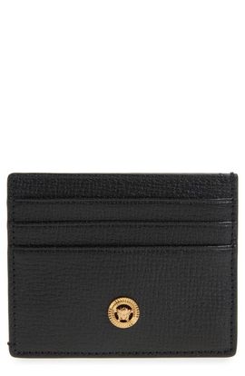 Versace Versace Medusa Grained Leather Card Case