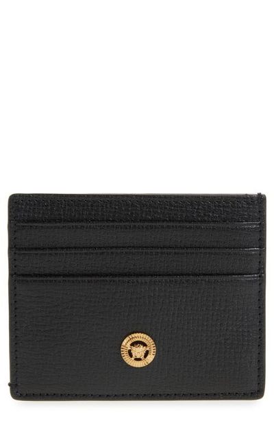 Versace Versace Medusa Grained Leather Card Case