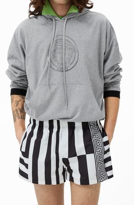 Versace Versace Medusa Head Oversize Cotton Jersey Pullover Hoodie