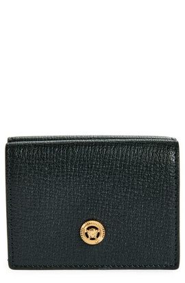 Versace Versace Medusa Leather Trifold Wallet