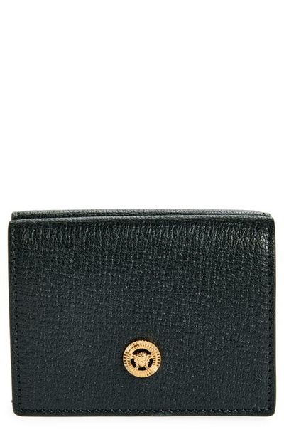 Versace Versace Medusa Leather Trifold Wallet