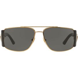 Versace Versace Medusa Medallion 63mm Wrap Sunglasses
