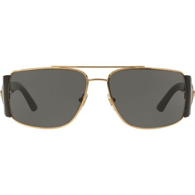 Versace Versace Medusa Medallion 63mm Wrap Sunglasses