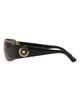 Versace Versace Medusa Medallion 63mm Wrap Sunglasses - 2
