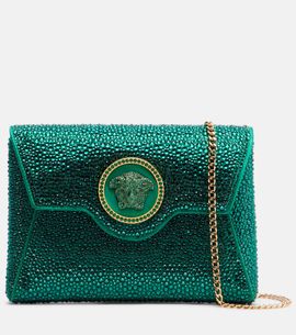 Versace Versace Medusa Mini embellished crossbody bag