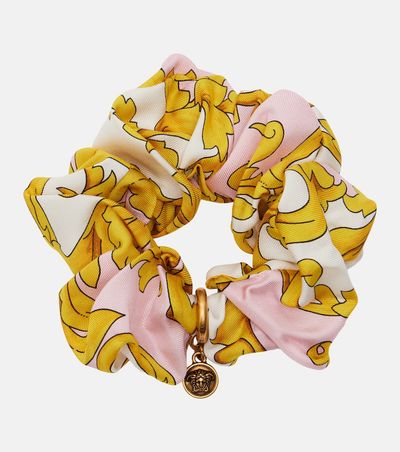 Versace Versace Medusa printed silk scrunchie