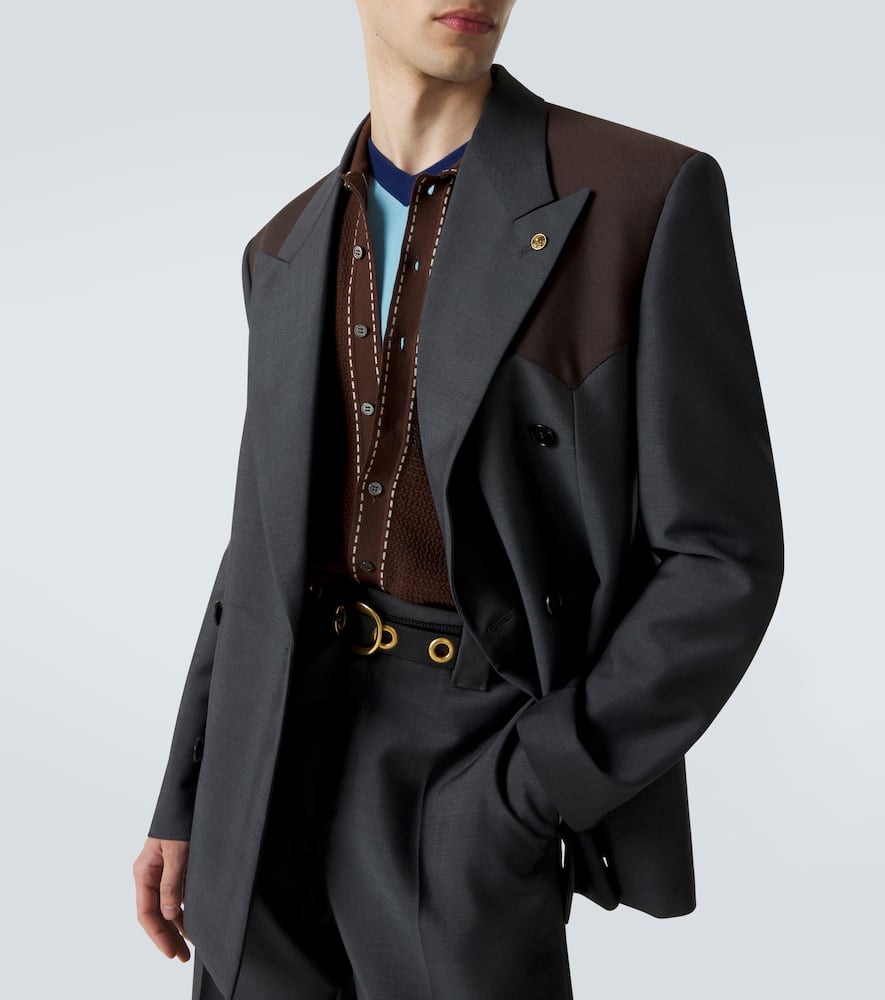 Versace - Medusa wool and mohair blazer