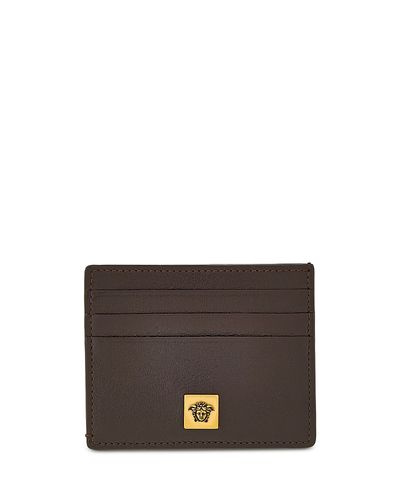 Versace Versace Men's Flat Leather Card Case