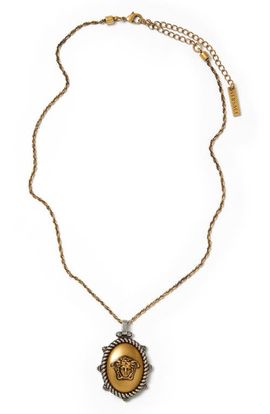 Versace Versace Men's Tivoli Medusa Medallion Pendant Necklace