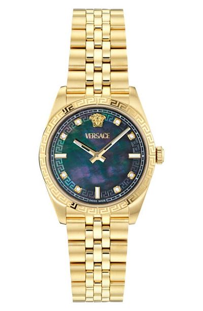Versace Versace Millenyium Mother-of-Pearl Bracelet Watch, 32mm