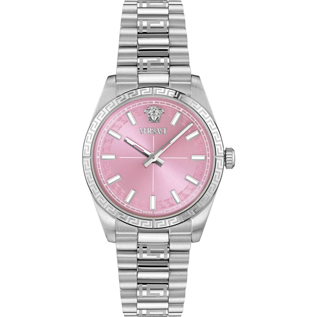 Versace Versace Millenyium Pink Dial Bracelet Watch, 32mm
