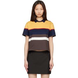 Versace Versace Multicolor Striped Cotton-Jersey Polo
