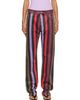 Versace Versace Multicolor Striped Straight Jeans - 1
