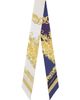 Versace Versace Navy & Off-White Silk Twill Ribbon Scarf - 1