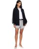 Versace Versace Navy Cotton-Terry Jacquard Zip Jacket - 4