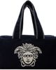 Versace Versace Navy Terry Cloth Jacquard Gym Duffle Bag - 1