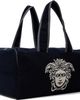 Versace Versace Navy Terry Cloth Jacquard Gym Duffle Bag - 2