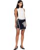 Versace Versace Navy Terry Medusa Jacquard Miniskirt - 4