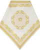 Versace Versace Off-White & Yellow Silk Twill Triangle Head Scarf - 2