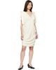 Versace Versace Off-White Cocktail Crepe Midi Dress - 4